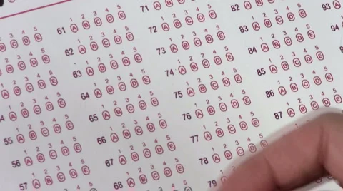 Multiple choice test pick answer - HD 스톡 동영상 5298923