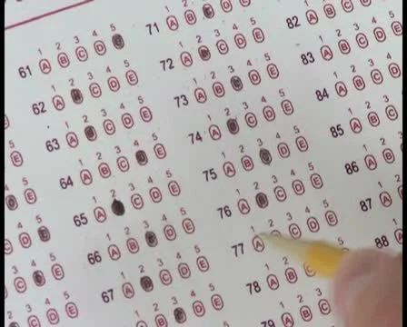 Multiple choice test V1 - PAL Stock Footage 12071083