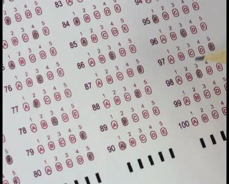 Multiple choice test V2 - PAL Stock Footage 12070958