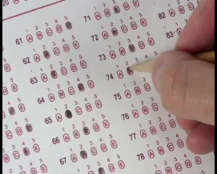 Multiple choice test V4 - PAL Stock Footage 12070746