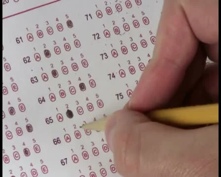 Multiple choice test V5 - PAL Stock Footage 12070639