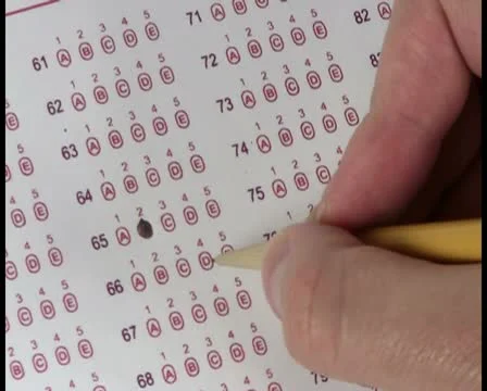 Multiple choice test V6 - PAL Stock Footage 12070603