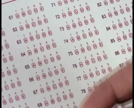 Multiple choice test V7 - PAL Stock Footage 12070551