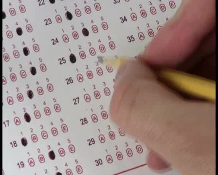 Multiple choice test V8 - PAL Stock Footage 12070531