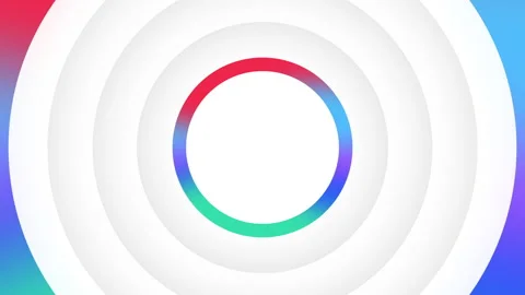 Multiple circle animation Stock Footage 242488710