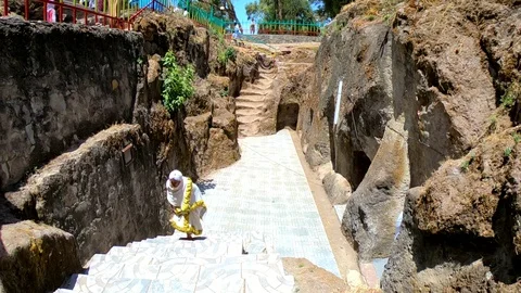 Multiple clips of Adadi Mariyam Rock Church Video stock 126054566
