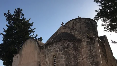 Multiple Close Up Shots of Very Old Church Stock Footage 91572414
