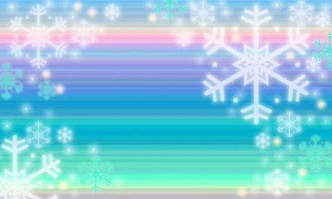 Multiple color Christmas Background and White and Blue Snowflakes. Christmas  Illustrazione stock