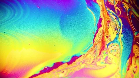 Multiple color floating on soap bubble Stock Footage