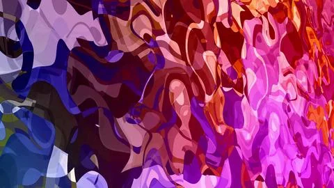 Multiple color liquid wave background Illustration