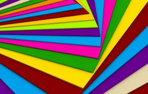 Multiple color plane Stock Illustration