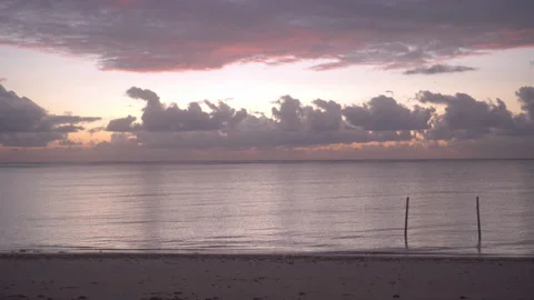 Multiple Color Skies At The Beach Stock Footage 170476977