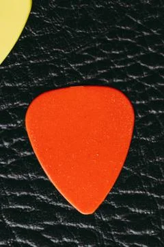 Multiple colored guitar picks Stock Photos