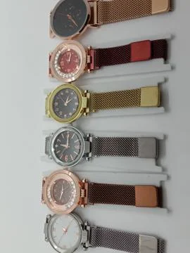 Multiple colored hand watch stock Stock Photos