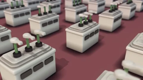 Multiple condiment dispensers in a row 4k Stock Footage 148488656