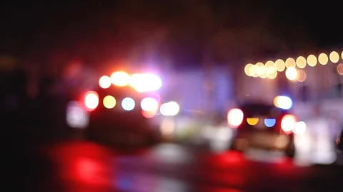 Multiple Cops Arresting Man in Front of House Stock Footage 120819290