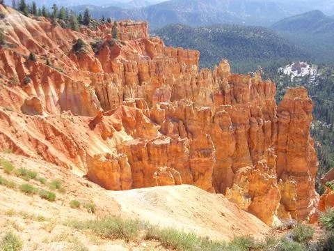 Multiple crags in Bryce Canyon Stock Photos