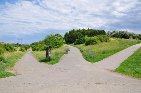 Multiple crossroad Stock Photos