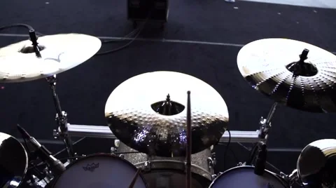 Multiple cymbal Crashes SloMo Stock Footage 46340165
