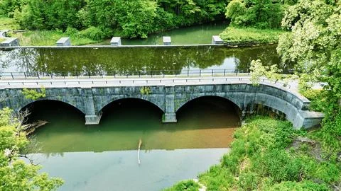 Multiple Different II - Nine Mile Creek Aqueduct - Syracuse, NY Stock-Fotos