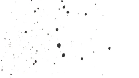 Multiple dots of black ink appearing on white background Stock Footage 104090868