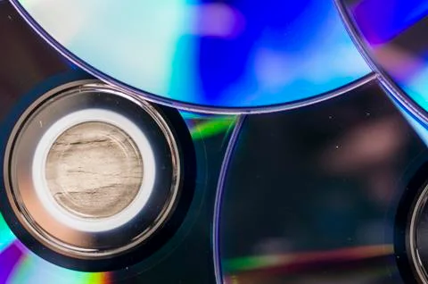 Multiple dvd disks Stock Photos