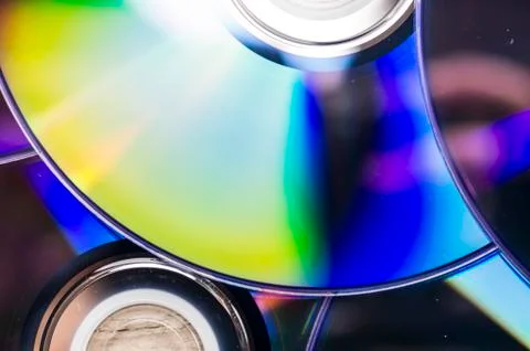 Multiple dvd disks Stock Photos