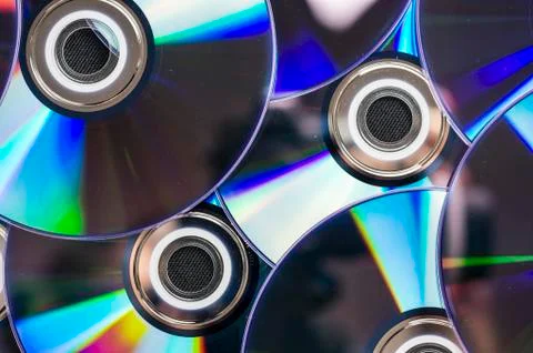 Multiple dvd disks Stock Photos