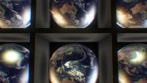 Multiple Earths Stock Footage 263884739