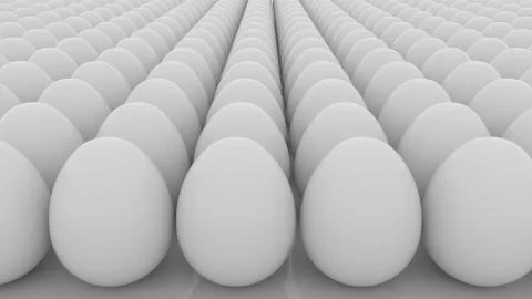 Multiple eggs seamless loop motion background. Life, beginning, equality Stock Illustration