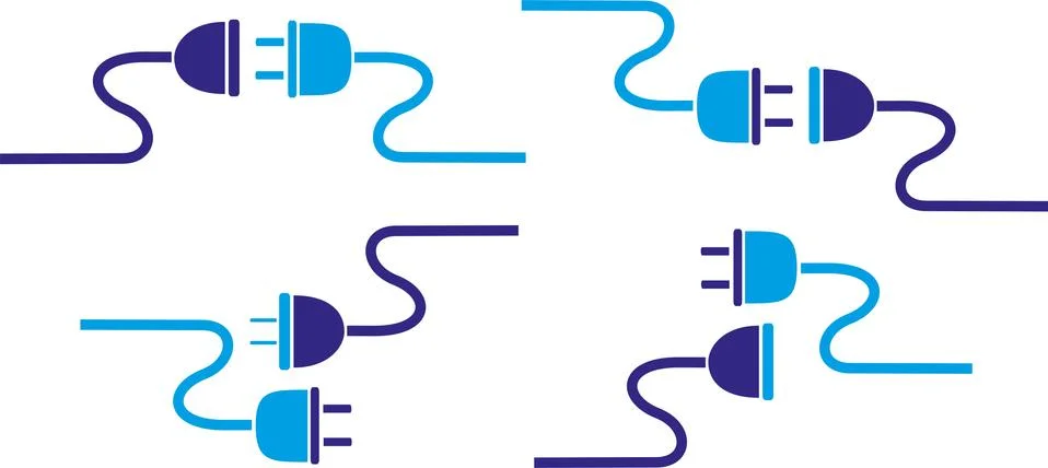 MULTIPLE ELECTRICAL CONNECTIONS Stockillustratie