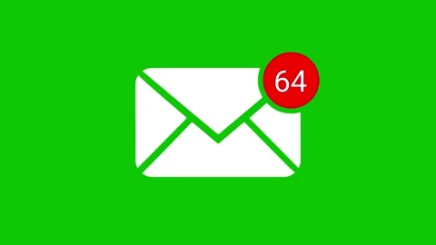 Multiple email notification animation inbox message alert 스톡 동영상 330541233