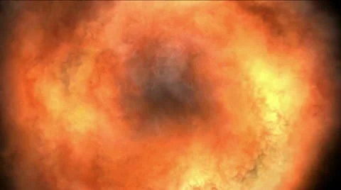 Multiple explosions and fire 03 Stock Footage 22220974