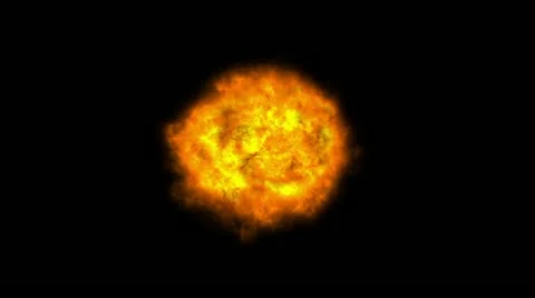 Multiple explosions and fire 05 Stock Footage 22215898