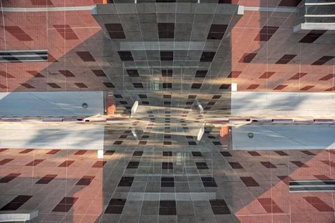 Multiple Exposure Modern Abstract Architecture building ads banner background Stock Photos