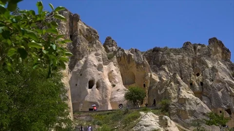 Multiple Faces of Gourmet Open Air Museum Stock Footage 100872916