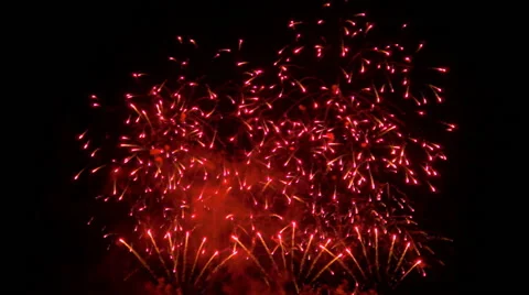 Multiple fireworks explosion Video stock 64185748