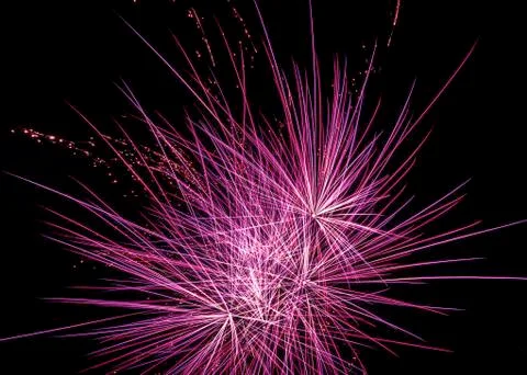 Multiple Fireworks July 4th Foto stock