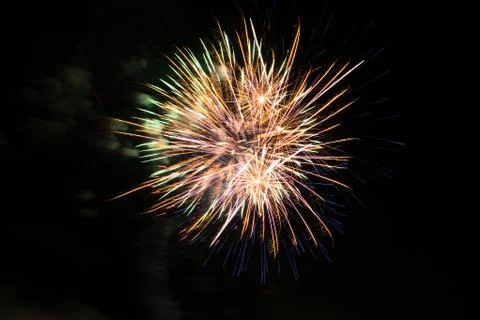 Multiple Fireworks Stock Photos