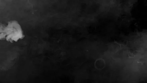 Multiple floating smoke rings VFX alpha ... | Stock Video | Pond5