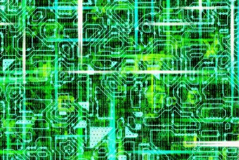 Multiple futuristic abstract backgrounds Stock Illustration