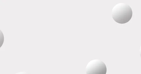 Multiple gray spheres bouncing on gray background. volumetric balls on a gray Stock Footage 304237626