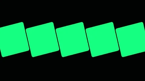 Multiple Green Screen Vertical Panels Animation Black Background Mockup Stock Footage 336812391