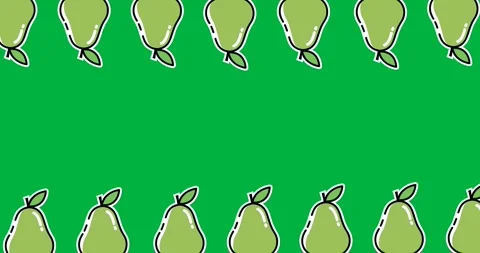 Multiple guava icons moving in seamless pattern with copy space against black Stock Footage 318769352