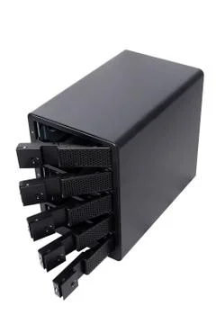 Multiple hard drive 스톡 사진