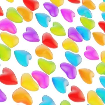 Multiple heart shapes as a background Stockillustratie