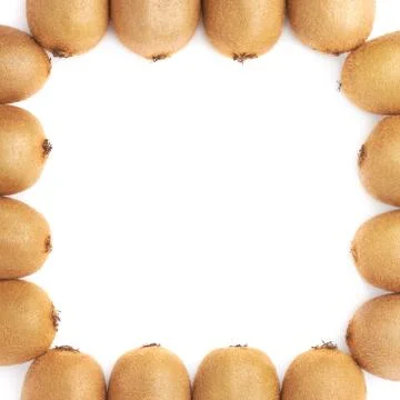 Multiple kiwifruits composition Stock Photos