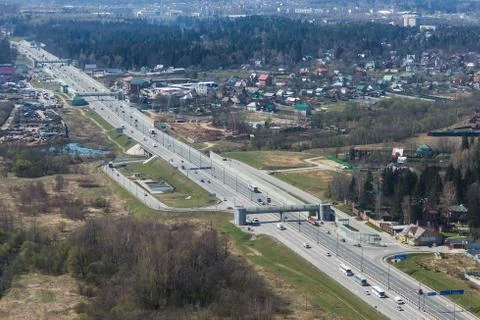 Multiple lane road Stock Photos