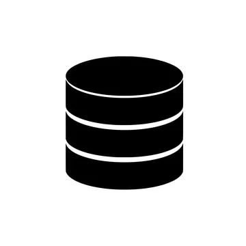 Multiple layer design black icon white background Illustrazione stock