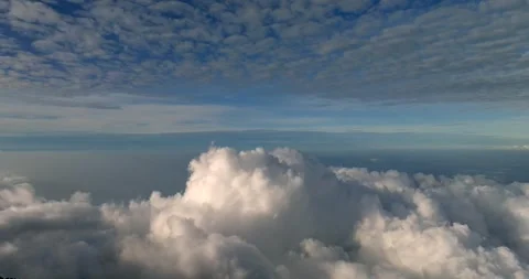 Multiple layers of clouds. View from Agung volcano in Bali island. 스톡 동영상 245473833